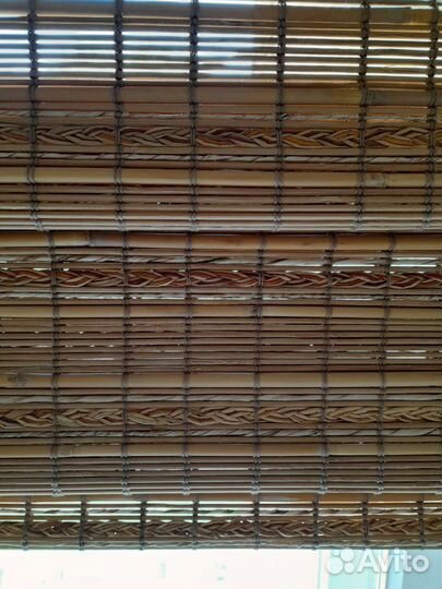 Римская штора, бамбук