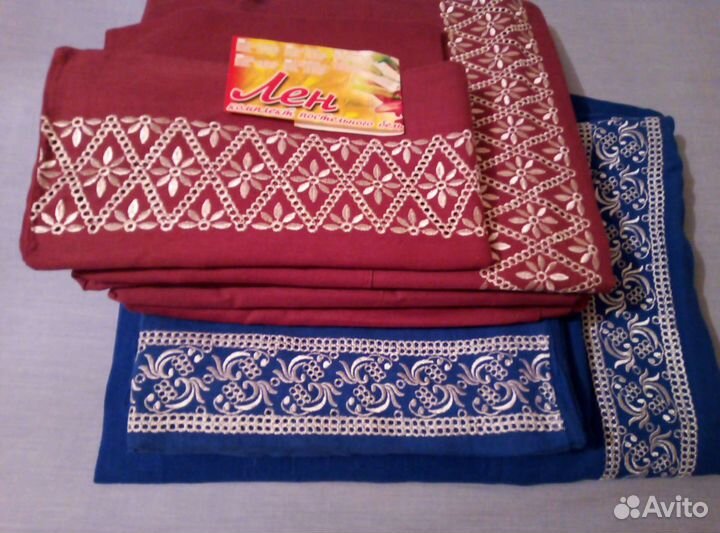 Постельное бельё с вышивкой лён 100 процентов