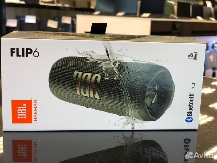 Новая колонка JBL Flip 6 30Вт 4800mAh 12 часов