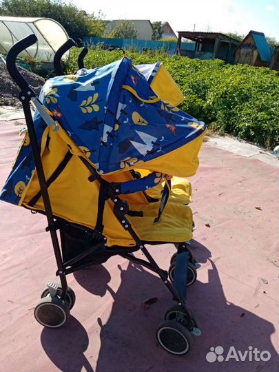 Прогулочная коляска трость для двойни