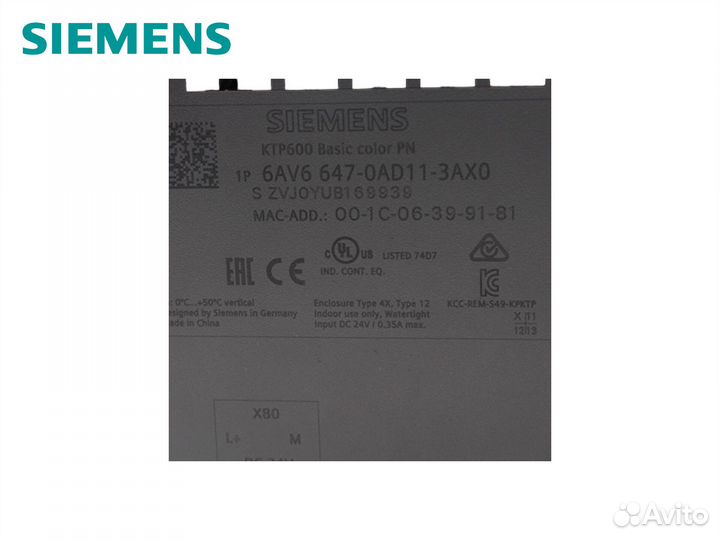 Панель оператора Siemens 6AV6647-0AD11-3AX0