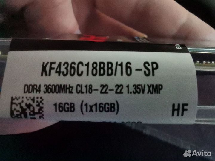 DDR4 dimm 64 гб 3600MHz CL18