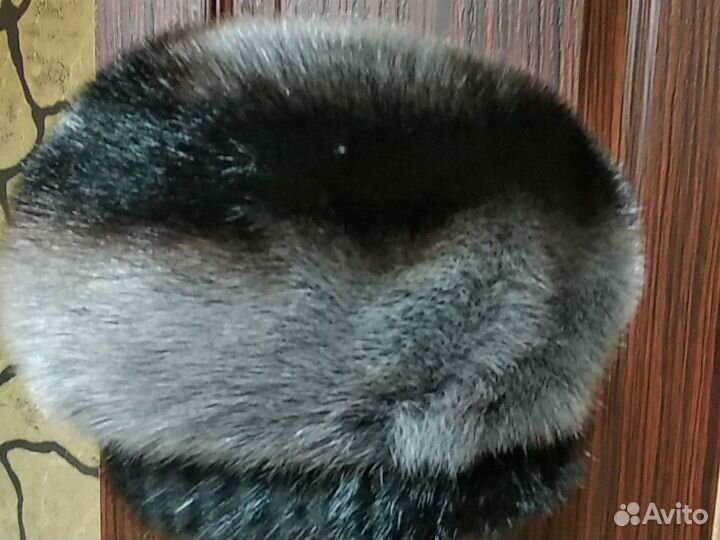 Шапка-берет из норки