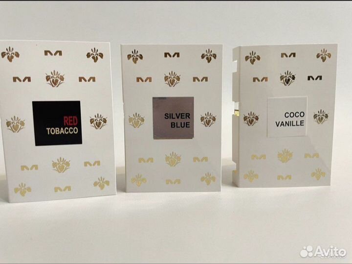 Mancera coco vanilla, red tabacco, silver blue