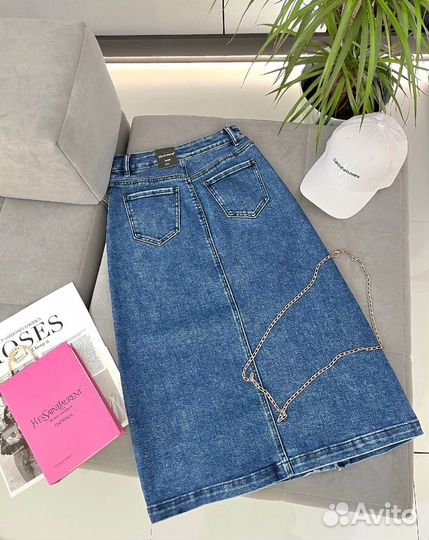 Джинсовая юбка от 40 до 52