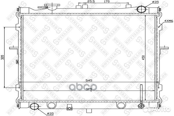 10-25170-SX радиатор системы охлаждения МКПП K