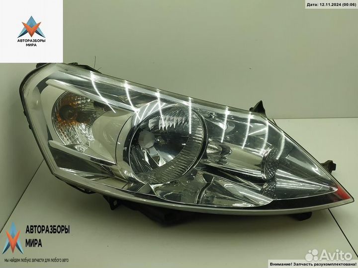 Фара правая Citroen Jumpy 2 2007 00006206C6