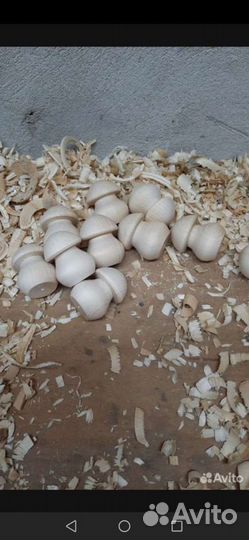 Заготовка гриб из дерева липа