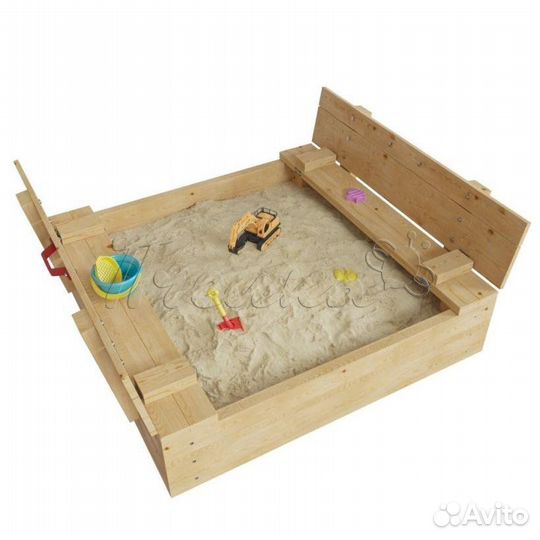 Детская песочница с крышкой 
