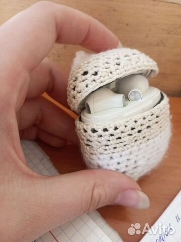 Вязаные чехол на наушники