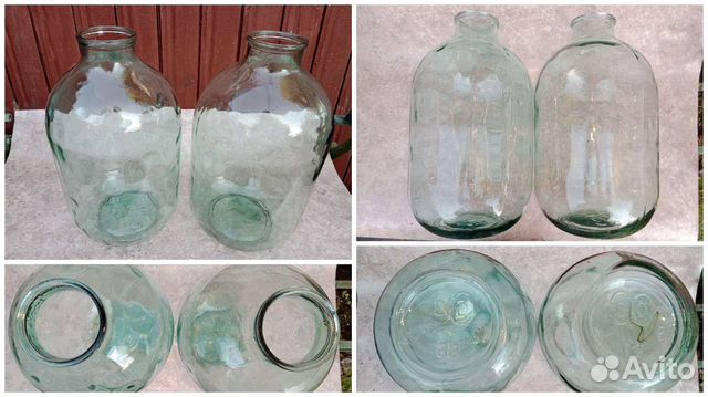 Банки СССР 10, 5, 3, 0,25 л, крышки