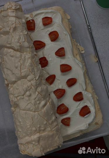 Меренговый рулет