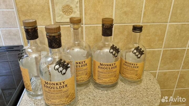 Бутылки из-под виски Monkey