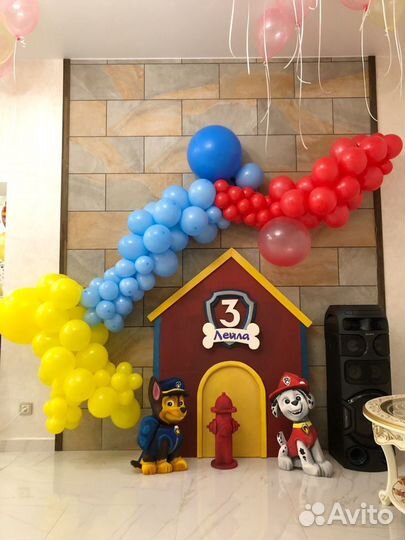 Фотозона Щенячий патруль 3D праздник/аренда