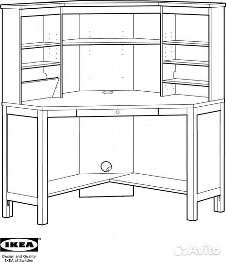 Письменный стол угловой IKEA hemnes бу