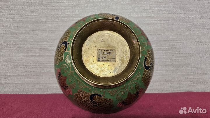Конфетница ваза латунь СССР