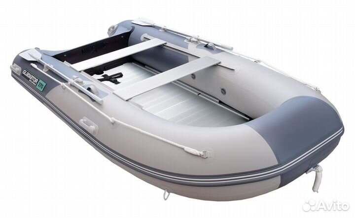 Лодка пвх Gladiator B370AL светло/темно-серый