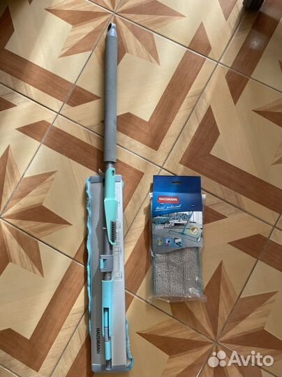 Швабра Homeclub складная со сменной тряпкой