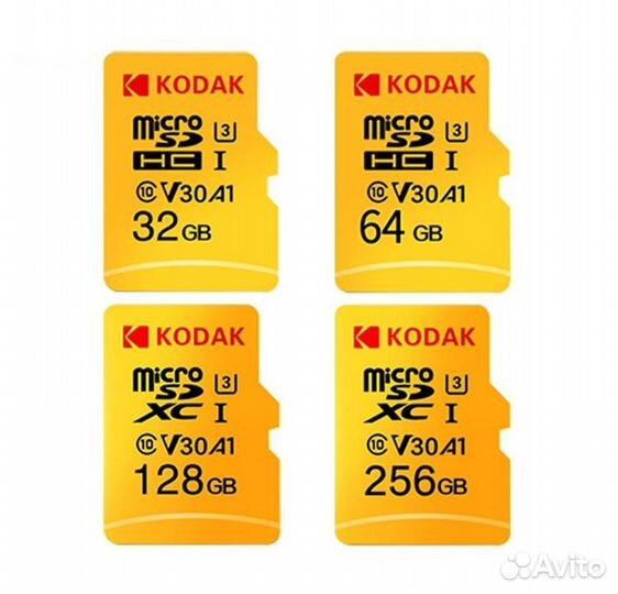 Карта памяти Kodak Micro SD 32\64\128\256 гб