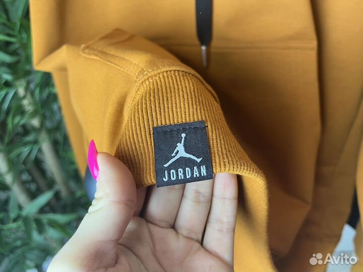 Худи толстовка Jordan 46-56 Оранжевый, черный