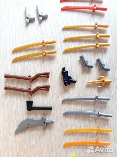 Lego аксессуары оружие лего