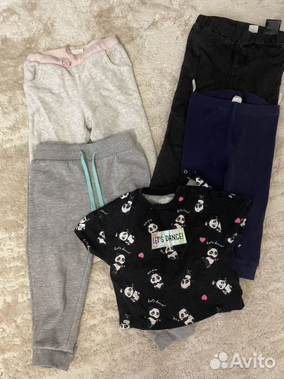 Пакет фирменных вещей на девочку 80-86