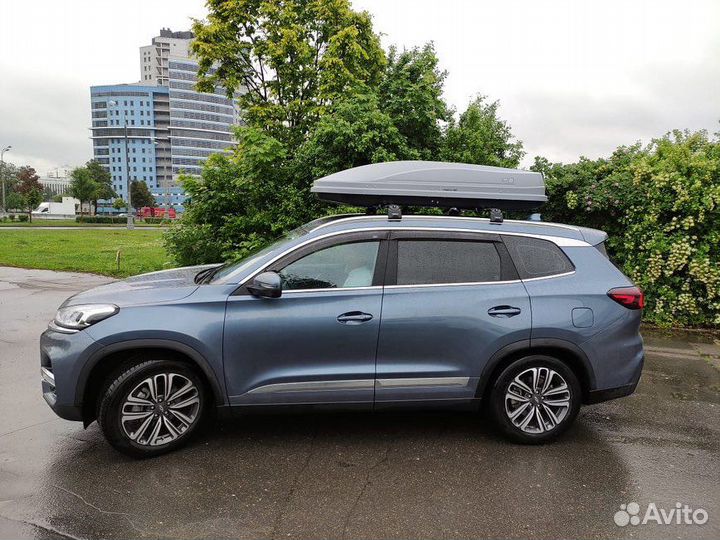 Бокс Евродеталь Магнум 420 серый карбон на Tiggo 8