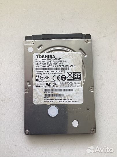 Жесткий диск 500 гб 2.5