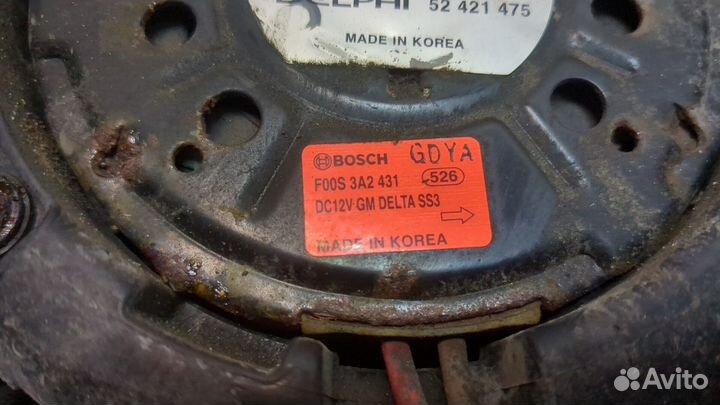 Вентилятор радиатора Chevrolet Cruze