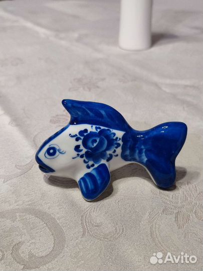 Рыба фигурка, статуэтка гжель