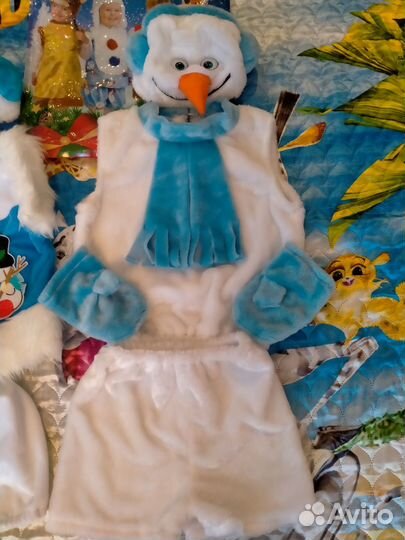 Прокат костюмы снеговика5-7 лет