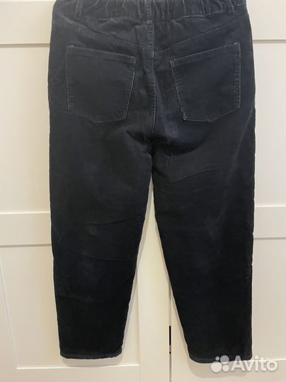 Брюки вельветовые на флисе утепленные zara