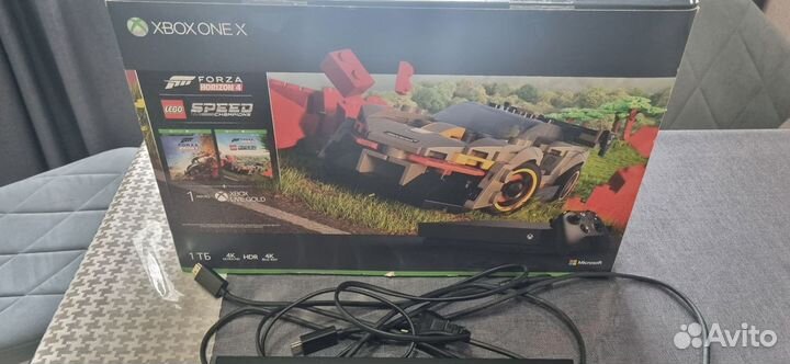 Xbox one x 1tb с играми