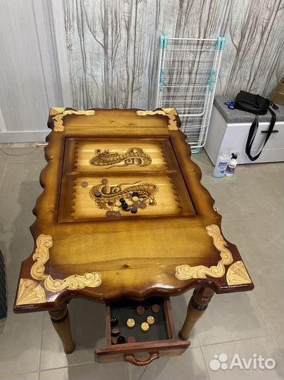 Нарды, стол игральный, ручной работы