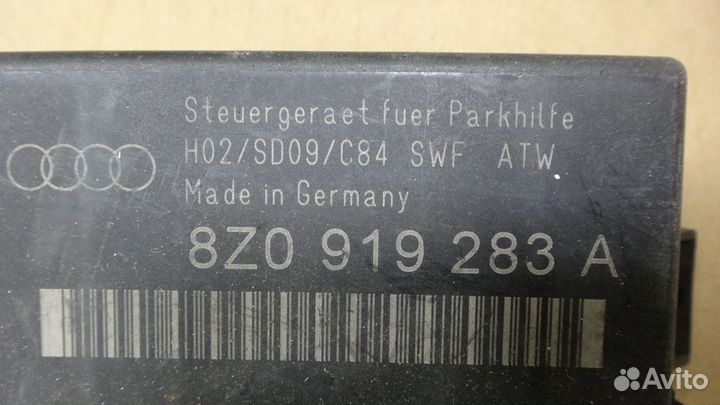 Блок управления парктроником Ауди А4 Б6 А2