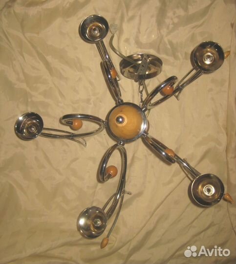 Хромированный каркас люстры - без патронов