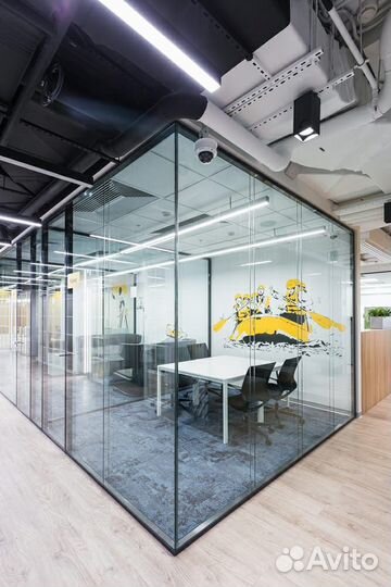 Стеклянные перегородки