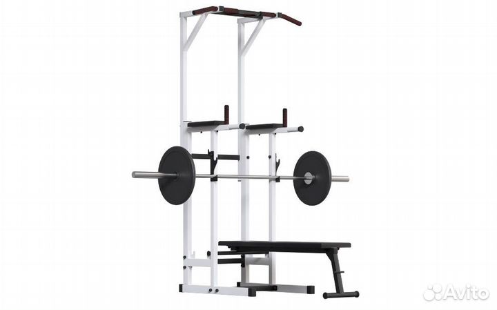 Турник напольный со скамьей