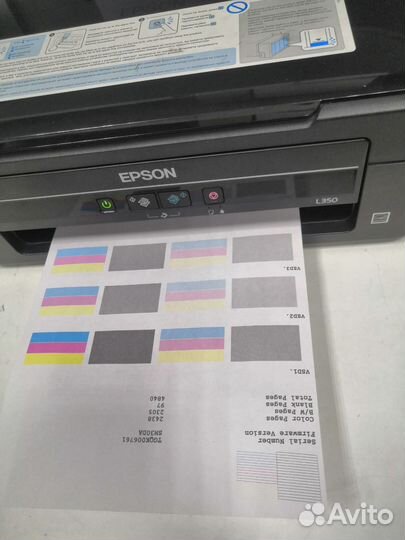 Цветное мфу Epson L350 с заводской снпч