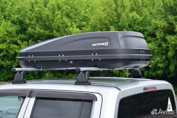 Автобокс на крышу PT Group Active S черный
