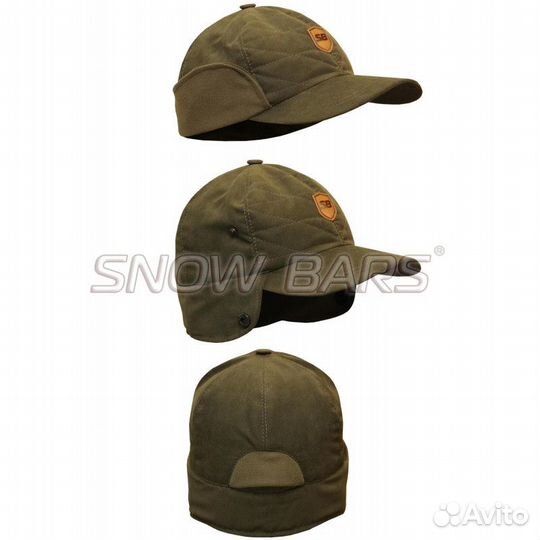 Кепка сб утепленная тк.Исландия олива