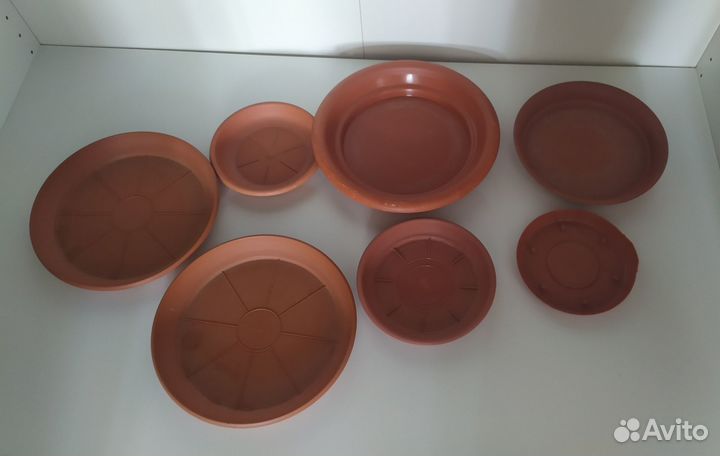 Кашпо, горшки для цветов, 8 шт