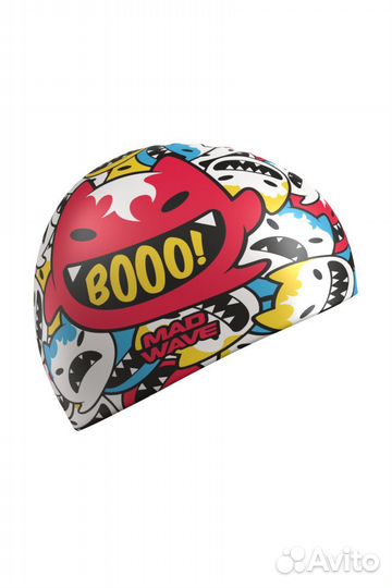 Шапочка для плавания силиконовая mad wave