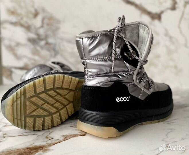 Дутики угги ботинки сапожки женские зимние Ecco
