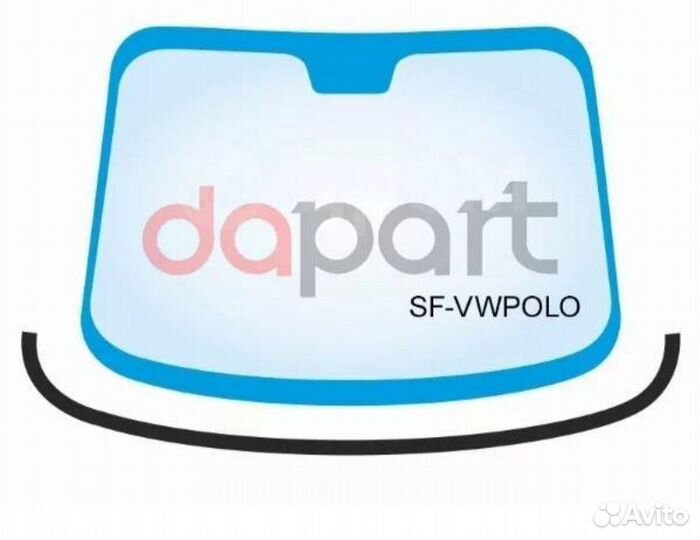 Молдинг лобового стекла нижн. Vw Polo Sedan