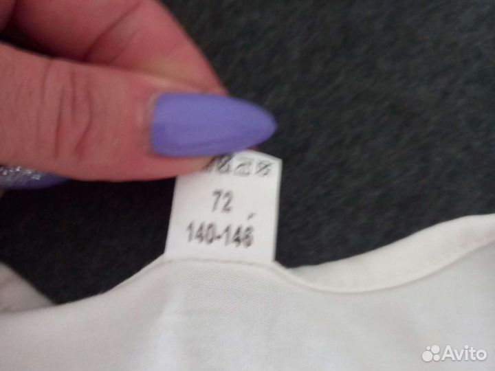 Блузка школьная для девочки 146