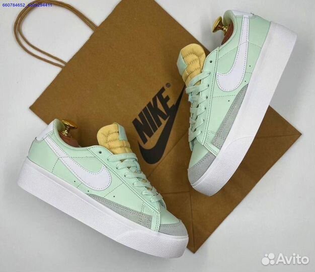 Кроссовки Nike Blazer Low Platform Barely Green