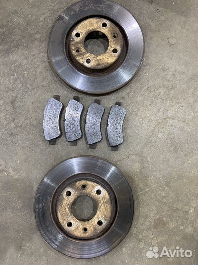 Тормозные диски и колодки Партнер Берлинго