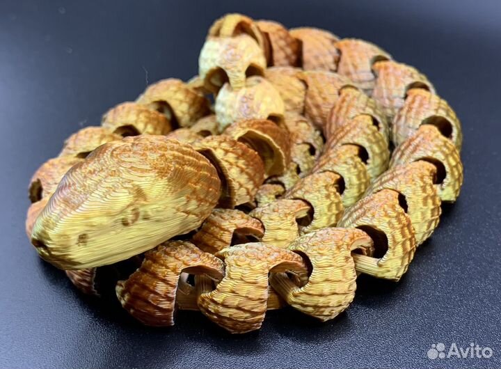 Подвижная детская (сувенирная) игрушка Змея 61 см