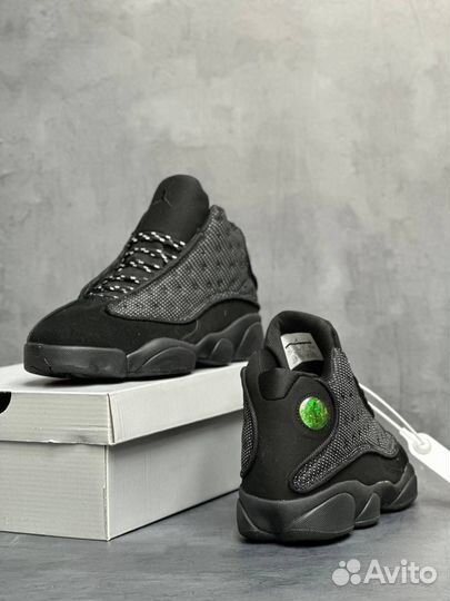 Кроссовки Nike air jordan 13 retro black cat